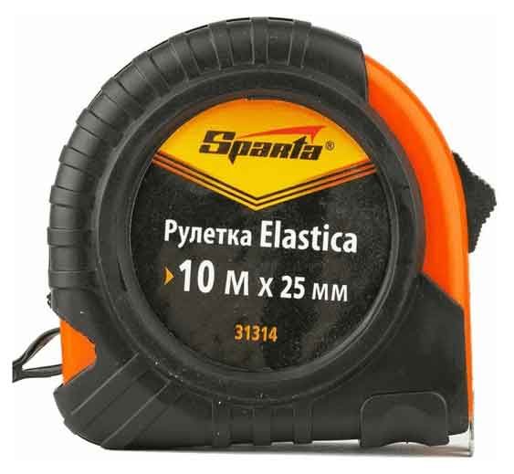 Sparta Рулетка Sparta Elastica обрезиненный корпус, 10 м x 25 мм