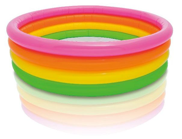 INTEX Бассейн надувной INTEX Радужный, 168х46 см