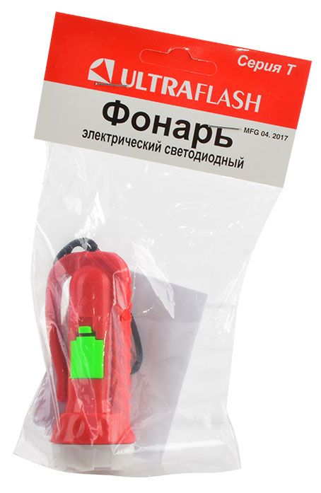 Ultraflash Фонарь Ultraflash 920-TH 1LED красный