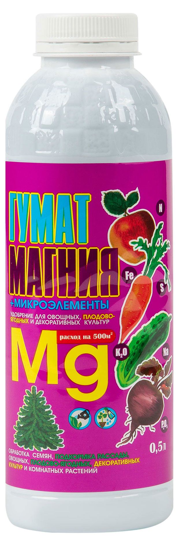 - Гумат магния + микроэлементы, 500 мл
