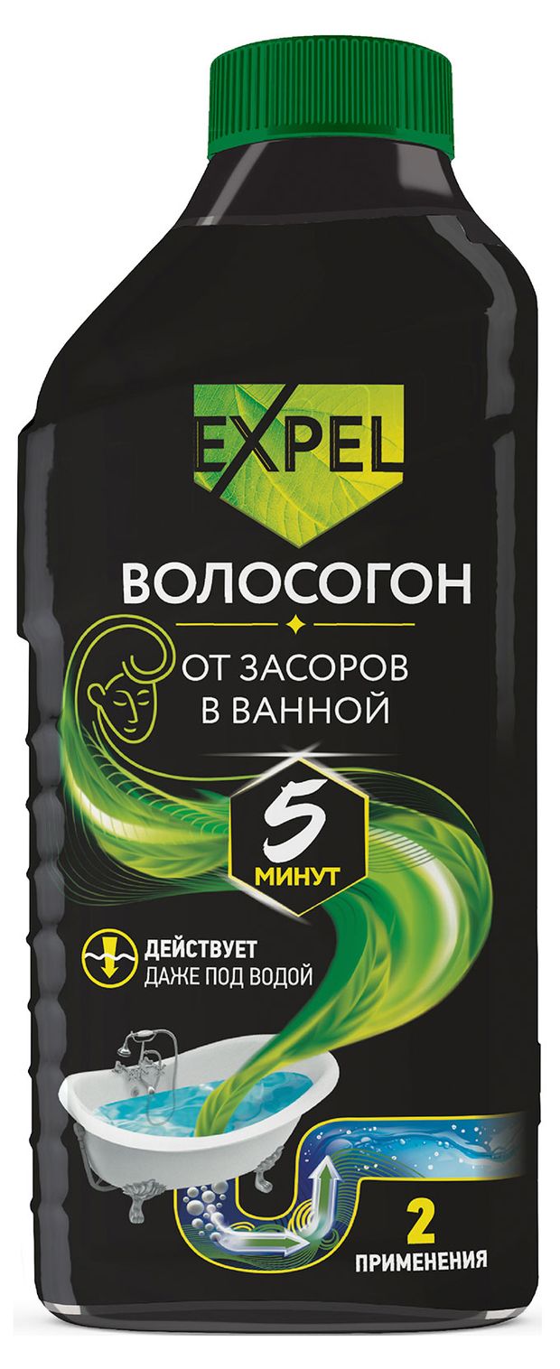 Expel Гель для устранения засоров от волос Expel Волосогон, 500 мл