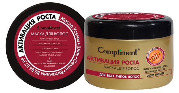 Compliment Маска для волос Compliment Grow Booster Активация роста, 500 мл