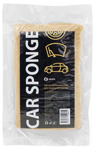 Grass Губка автомобильная крупнопористая Grass Car Sponge, 19х12х7см