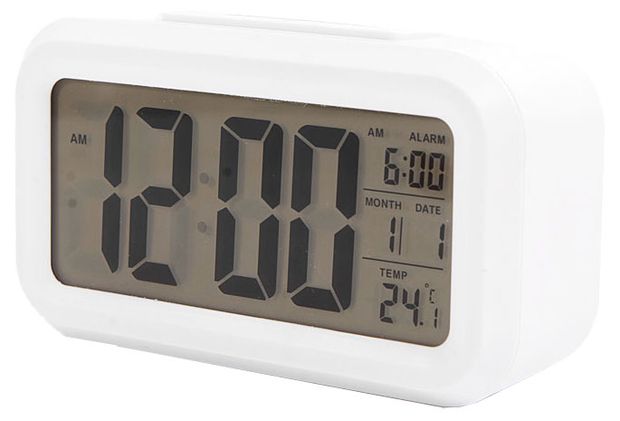 Сигнал Electronics Часы электронные Сигнал Electronics EC-137W с будильником белые