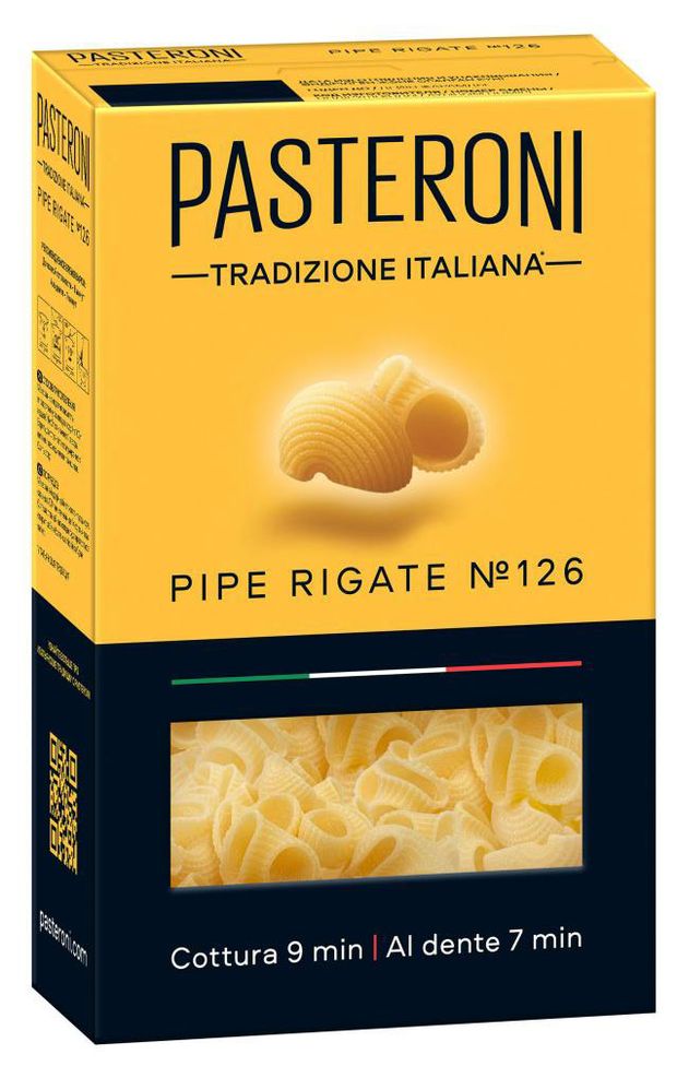 Pasteroni Макаронные изделия Pasteroni Pipe rigate 126, 400 г