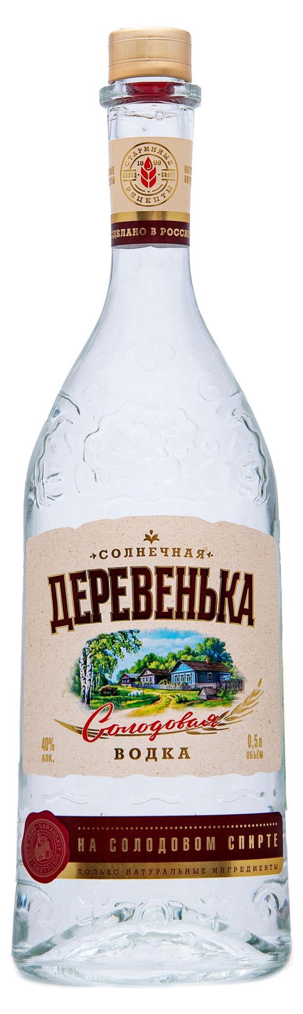 Солнечная деревенька Водка Солнечная деревенька Россия, 0,5 л