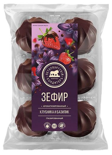 Петербургский КондитерЪ Зефир Петербургский КондитерЪ Клубника и Базилик, 390 г