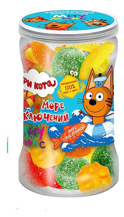 Три кота Мармелад жевательный Три кота с кислинкой, 120 г
