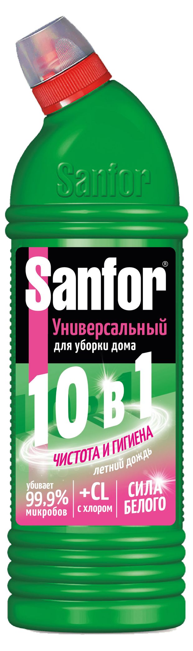 Sanfor Гель дезинфицирующий Sanfor Летний дождь универсальный 10в1, 1 л