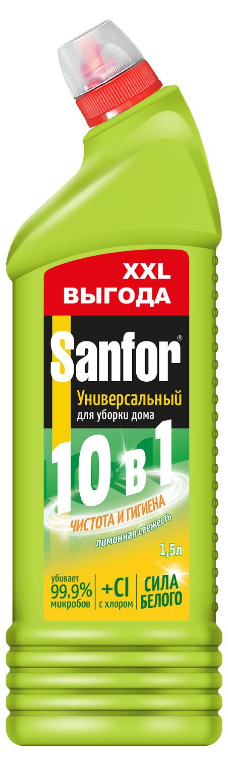 Sanfor Средство санитарно-гигиеническое Sanfor Универсал Лимонная свежесть, 1500 мл
