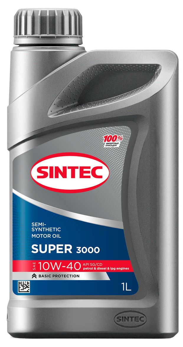 Sintec Масло моторное Sintec Super 10W-40 API SG/CD, 1 л