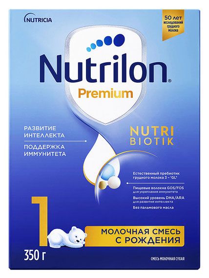 Nutrilon Смесь сухая молочная Nutrilon Premium 1 с 0 мес., 350 г