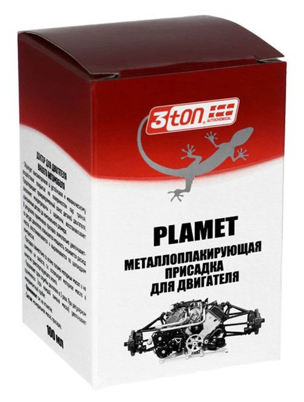 3Ton Присадка 3ton ТМ-105 PlaMet металлоплакирующая для двигателя, 100 мл