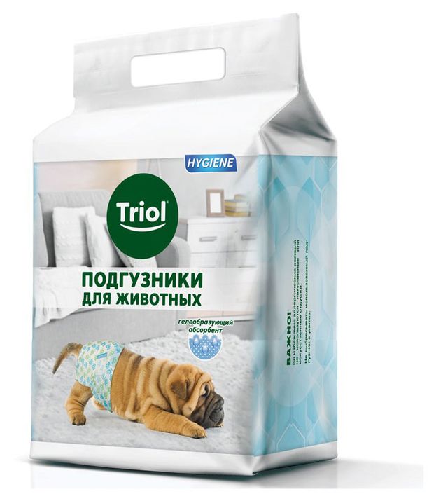 Triol Подгузники для собак Triol M (7-15 кг), 12 шт