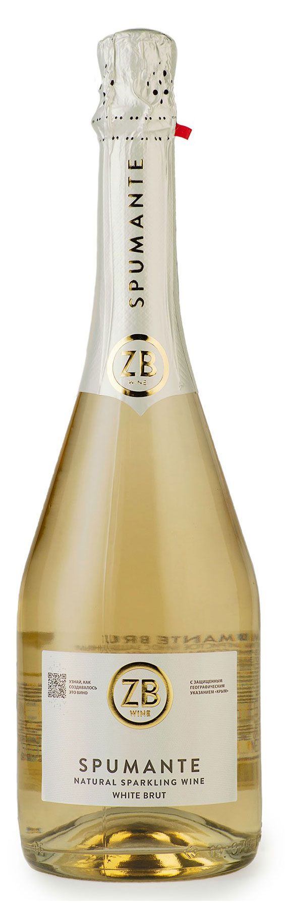 ZB WINE Игристое вино ZB WINE Spumante белое брют Россия, 0,75 л