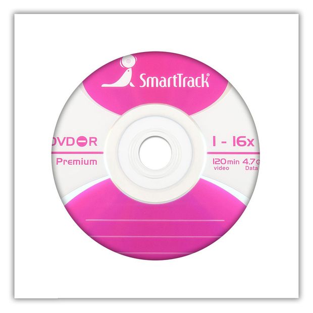 Smart Track Диск DVD-R Smart Track 4,7GB 1-16х в бумажном конверте, 1 шт