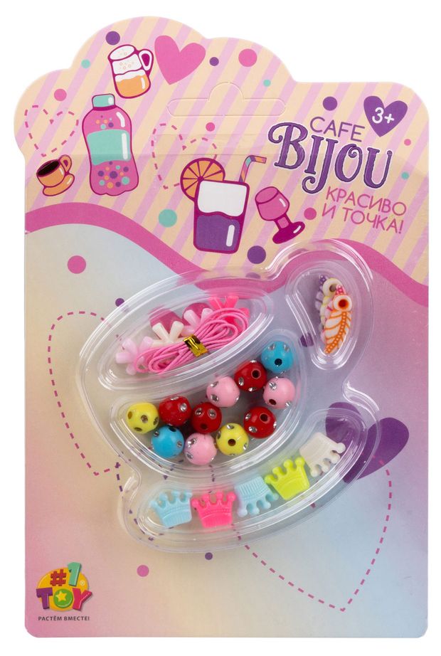 1TOY Набор бусин 1TOY Caf Bijou, в ассортименте