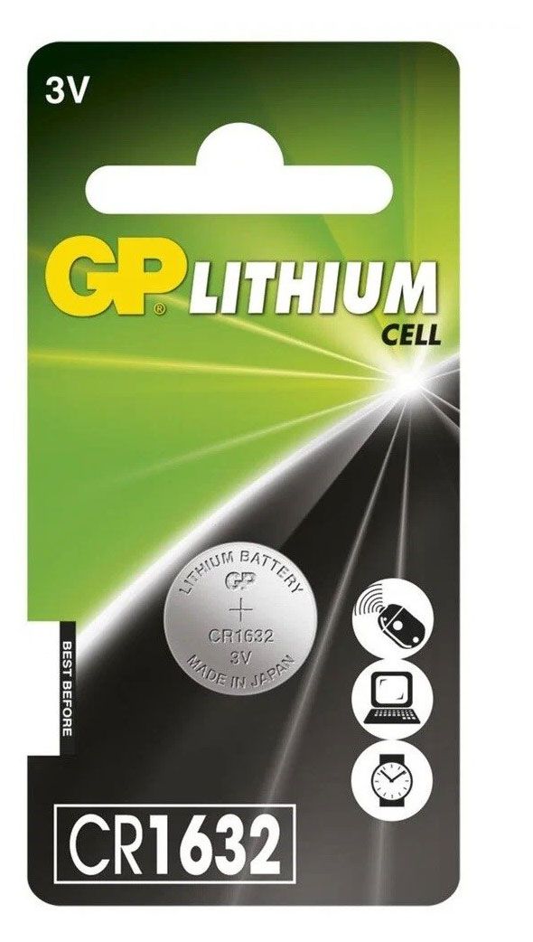 GP BATTERIES Батарейки литиевые GP CR1632, 1 шт