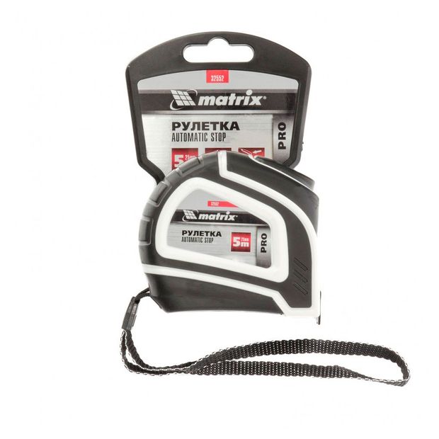 MATRIX Рулетка Matrix PRO Autostop, 5 м х 25 мм