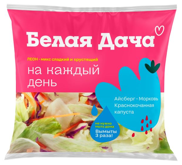 Белая Дача Салатный микс Белая Дача Леон, 150 г