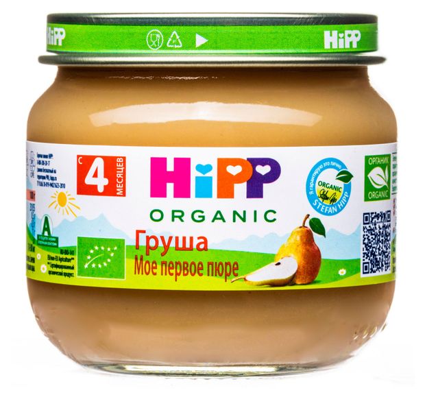 HiPP Пюре HiPP Груша с 4 мес., 80 г