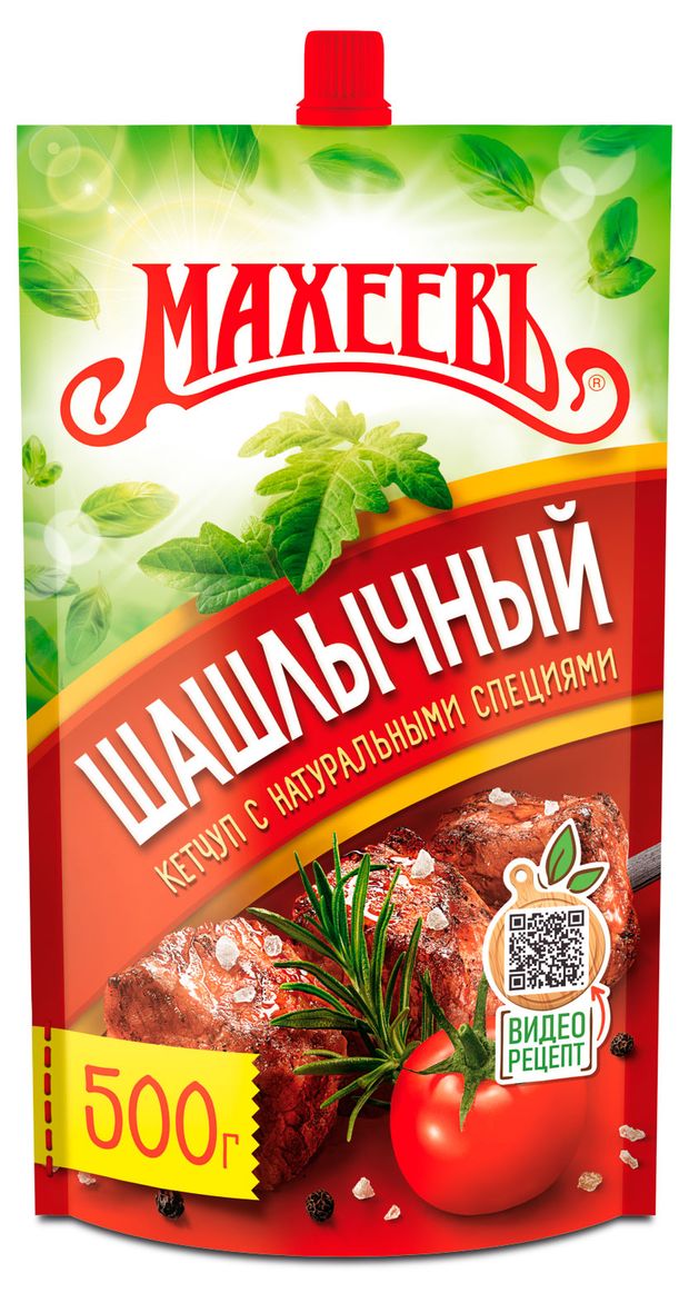 МАХЕЕВЪ Кетчуп томатный МАХЕЕВЪ Шашлычный, 500 г