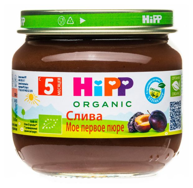 HiPP Пюре HiPP Моё первое пюре слива с 4 мес., 80 г