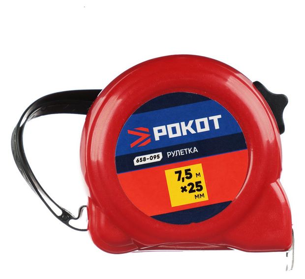 Рокот Рулетка Рокот, 7,5 м х 25 мм