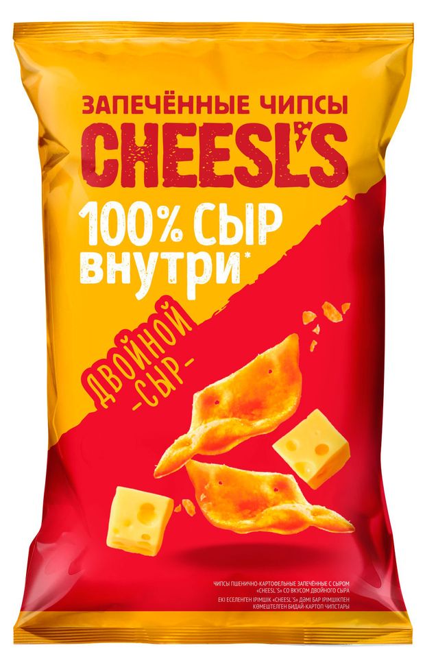 Cheesl's Чипсы картофельные Cheesl's с сыром, 100 г