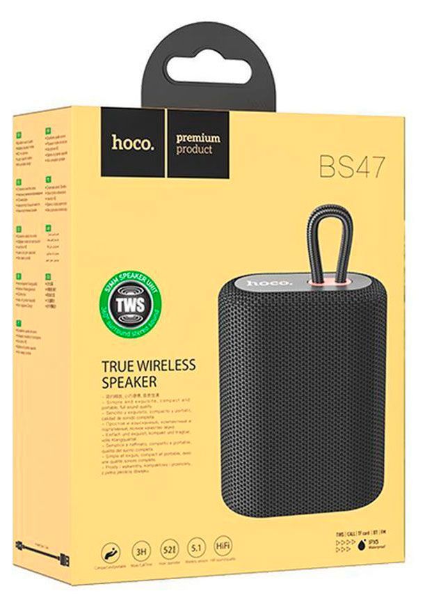 Hoco Колонка портативная Hoco BS47 5Вт Bluetooth черная