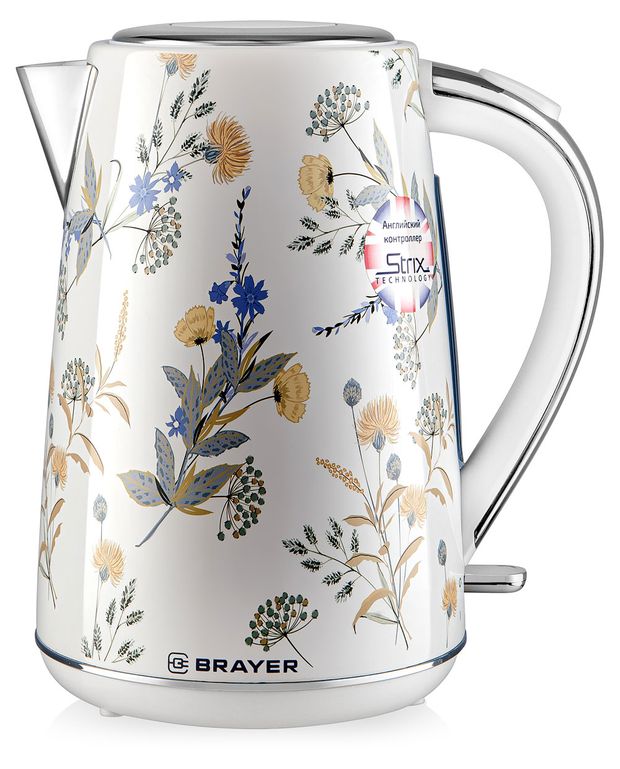 Brayer Чайник электрический Brayer BR1083 белый, 1,7 л