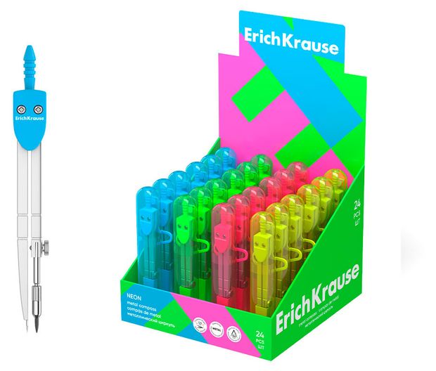ErichKrause Циркуль ErichKrause S-Cool металлический, 120 мм в ассортименте