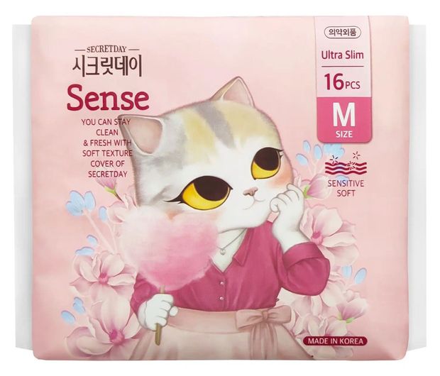 Secretday Прокладки гигиенические Secretday Sense M, 16 шт