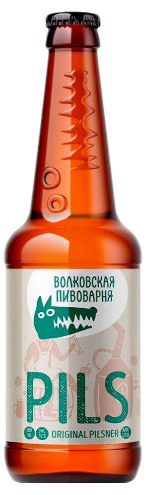 Волковская Пивоварня Пиво светлое Волковская Пивоварня фильтрованное пастеризованное 5,2%, 450 мл