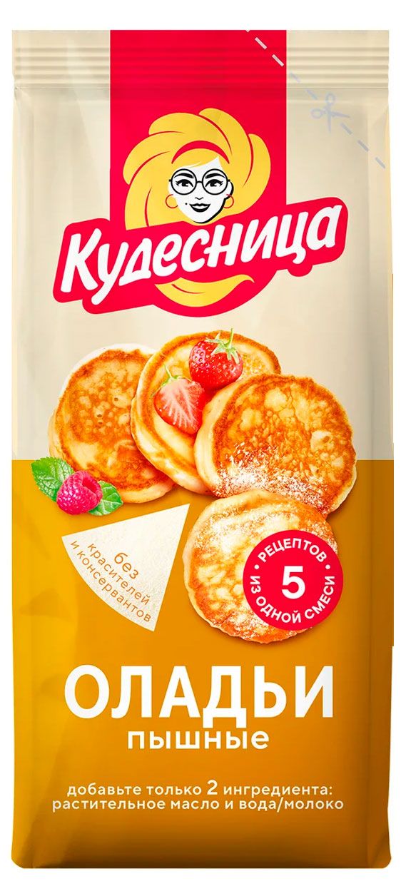 Смесь для выпечки Кудесница Оладьи пышные, 400 г