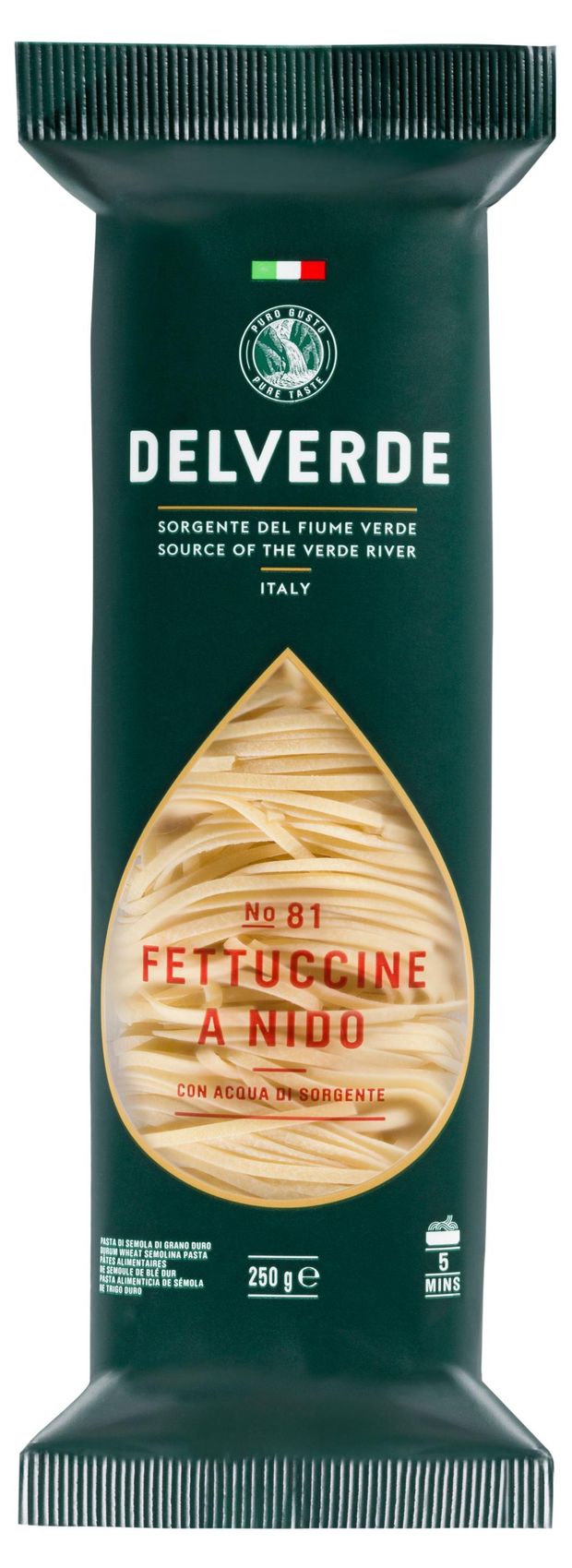 Delverde Макароны изделия Delverde 81 Fettuccine Италия, 250 г