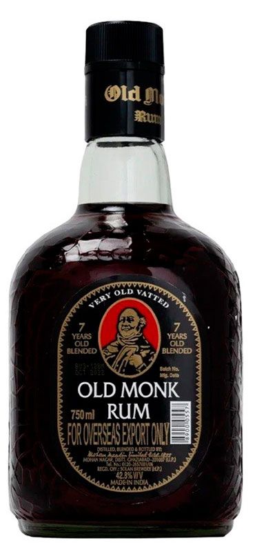 Old Monk Ром Old Monk выдержанный 7 лет Индия, 0,75 л