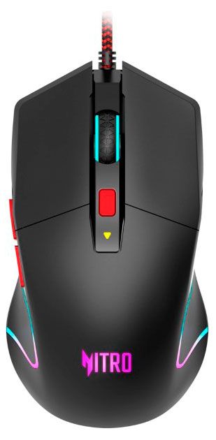 Acer Мышь проводная игровая Acer Nitro OMW301 7200 DPI с подсветкой черная