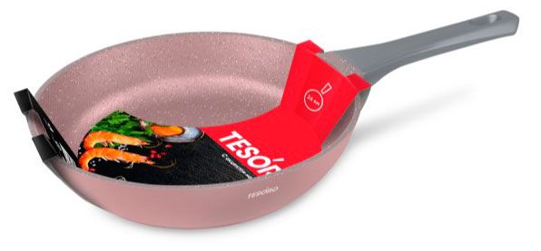 Нева Металл Посуда Сковорода Нева Металл Посуда Tesoro Pink индукционная, 26 см