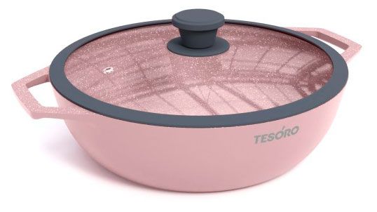 Нева Металл Посуда Жаровня Нева Металл Посуда Tesoro Pink индукционная, 4 л