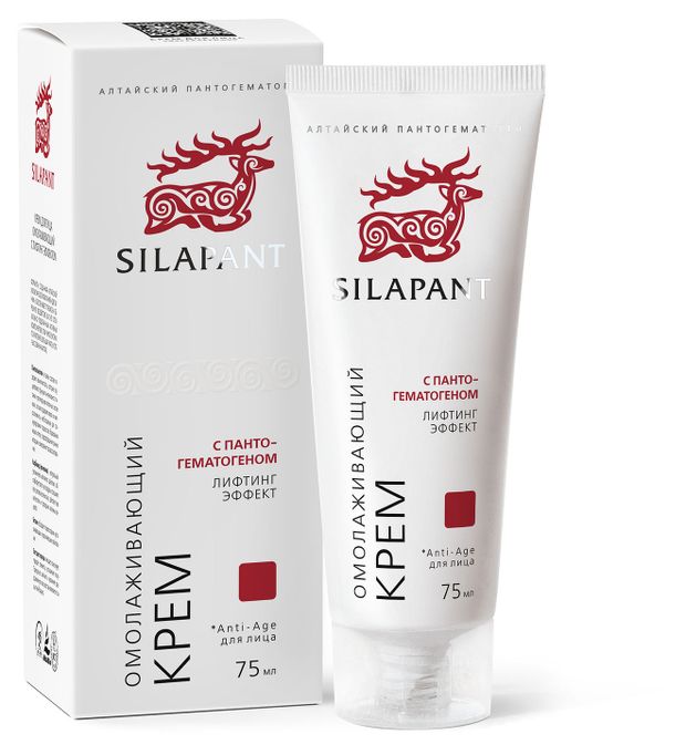 Silapаnt Крем для лица Silapаnt с панто-гематогеном омолаживающий, 75 мл
