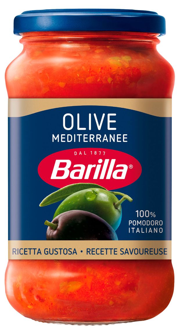 Barilla Соус Barilla томатный с черными и зелеными оливками Италия, 400 г