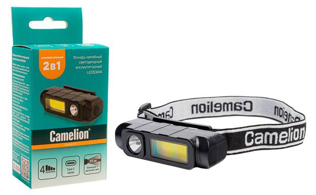 Camelion Фонарь налобный светодиодный аккумуляторный Camelion LED53414