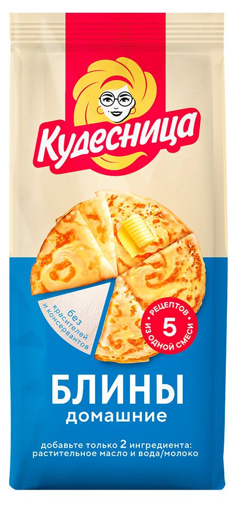 Смесь для выпечки Кудесница Блины домашние, 350 г