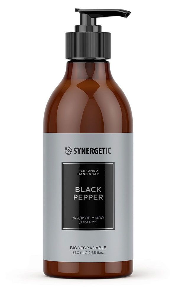 Synergetic Жидкое мыло для рук Synergetic Black pepper Парфюмированное, 380 мл