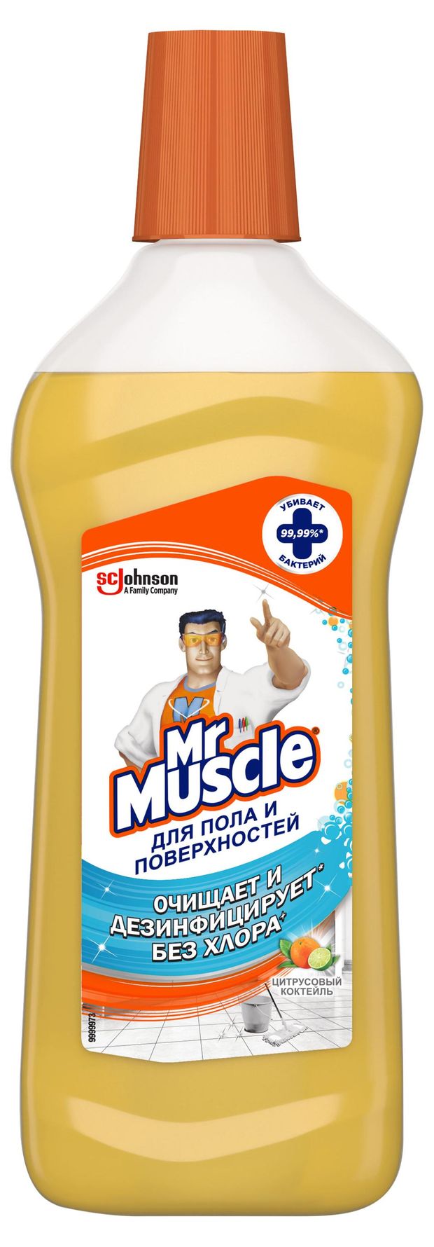 Mr. Muscle Cредство для пола и других поверхностей Mr. Muscle цитрусовый коктейль, 500 мл