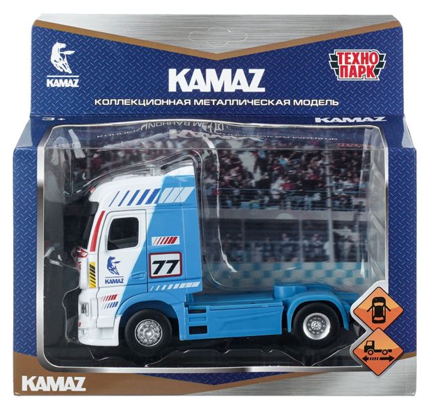 Технопарк Машинка инерционная Технопарк Тягач KAMAZ Спорт 14 см, 1 шт в ассортименте