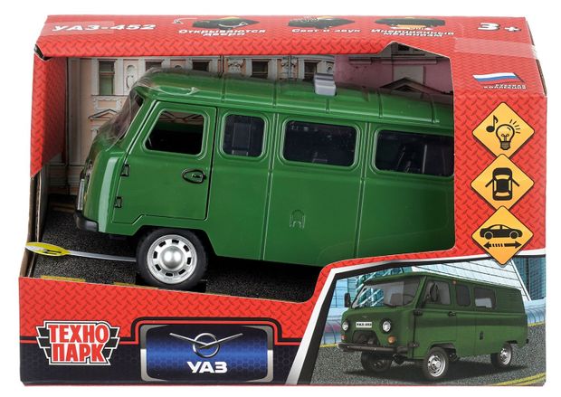 Технопарк Машинка инерционная Технопарк УАЗ-452, 16 см