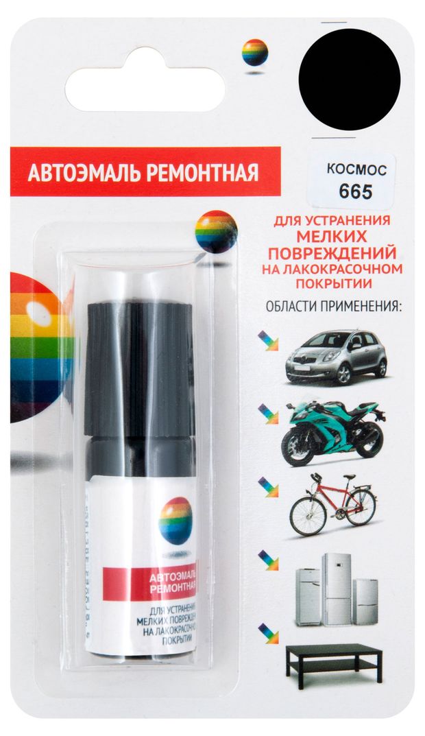 - Автоэмаль ремонтная 665 космос, 10 мл