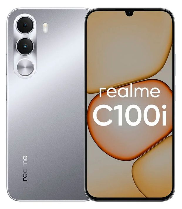 Realme Смартфон Realme C100i 4/128GB серебристый